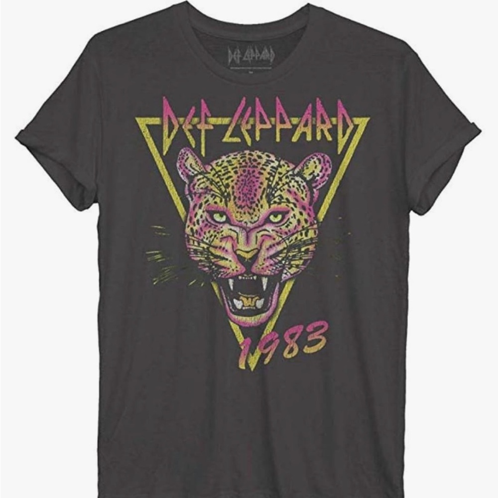 Def Leppard band tee M. Dark gray